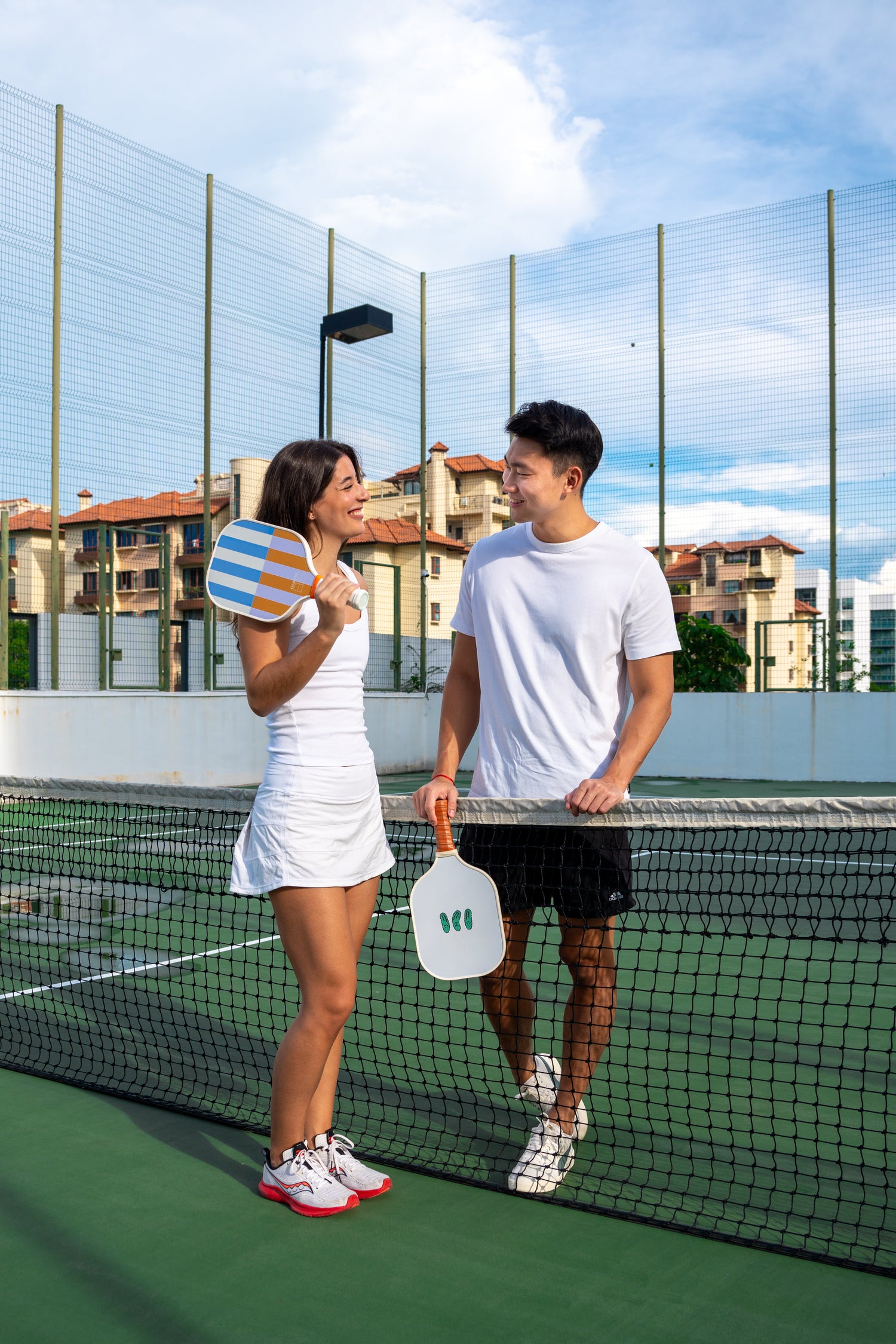 calista and zak on the court